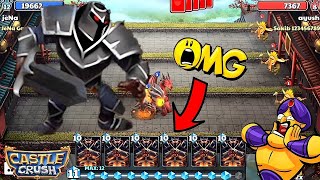 Wow 😮 6 Epic 🔥 Black Knight Cards Winning Strategy! Castle Crush