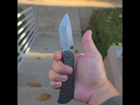 KB Knife FOLKLORE by Derek Sharon - m390 with hollowgrind and DLC titanium scales