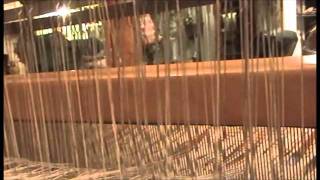 Nancy Today: Weaving how to Tie the thread to the beam (weaving 116) ASMR weaving