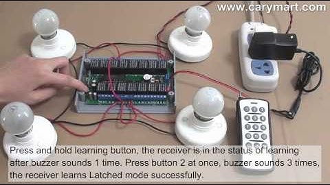 15 Channel DC 12V Remote Control Kit 15 Control Modes Operation