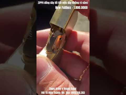 Video ZIPPO đồng đáy lồi đời la mã (hàng độc do lỗi mộc đáy... - youtube