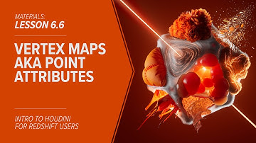 6.6 - MATERIALS - Vertex Maps a.k.a. Point Attributes in Redshift & Houdini