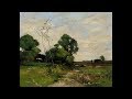 Study after: J Francis Murphy Summertime 8x10 Tonalist Landscape Oil Painting