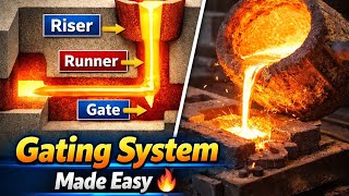 Runner, Riser, Gate Explained 🔥 | Gating System in Casting (Easy Hindi)