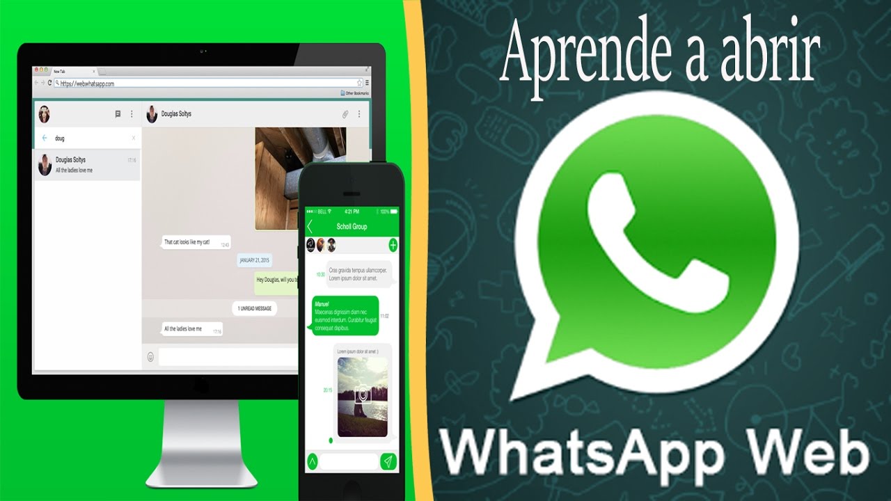 Como Hacer Para Abrir Whatsapp Web Whatsapp En Pc Youtube