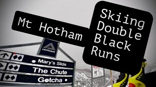 Skiing Double Black Runs at Mt Hotham