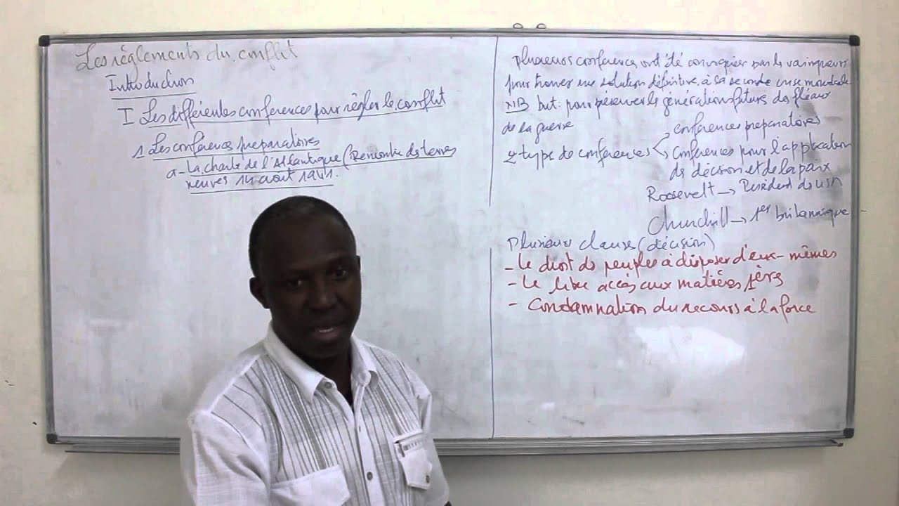 Cours - Terminal - Histoire : Les Réglements du second conflit mondial I