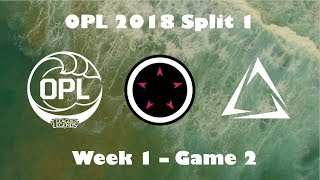 OPL 2018 Split 1 - Week 1 - ORD vs TTC - Game 2 (Highlights)