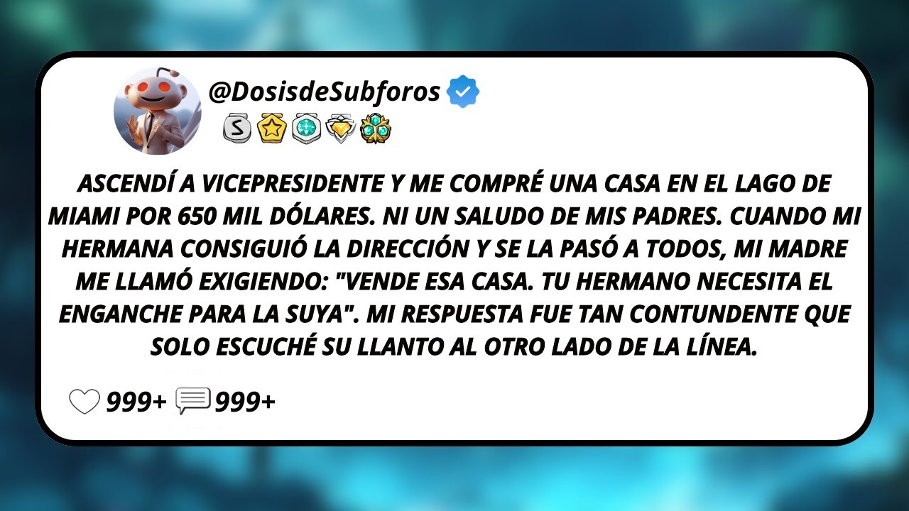 Ascendí A Vicepresidente Y Me Compré Una Casa En El Lago De Miami Por 650 Mil Dólares. Ni...