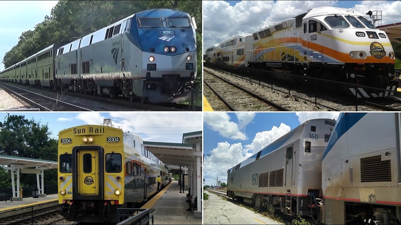 Amtrak and SunRail in Orlando, FL YouTube