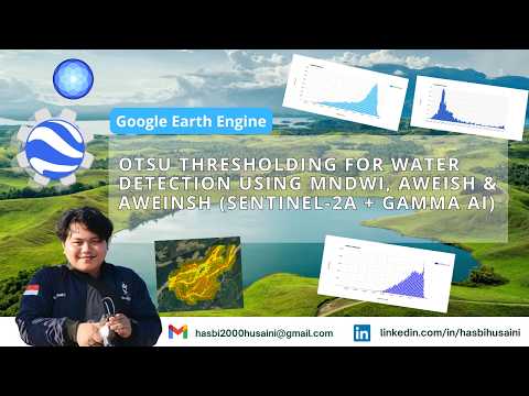Otsu Thresholding for Water Detection using MNDWI, AWEIsh & AWEInsh (Sentinel-2A + Gamma AI)