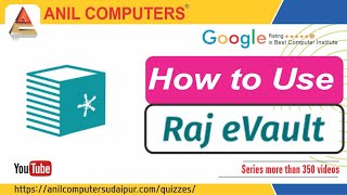 How To Use Raj Evault Portal |In Hindi |Apne Document Ek Jagah Online Safe Rakhe Raj Evault screenshot 1