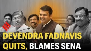 Devendra Fadnavis resigns as Maharashtra CM, blames Shiv Sena