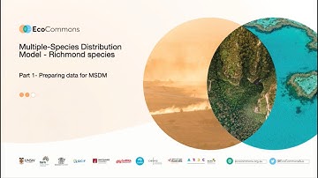 Preparing data to run species distribution models on multiple species on the EcoCommons platform