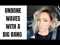 UNDONE TEXTURED WAVES || short hair