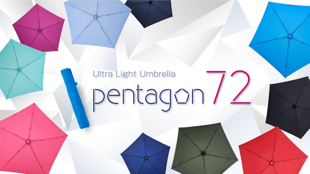 pentagon72｜手にすることすら忘れる、72gの超軽量折りたたみ傘