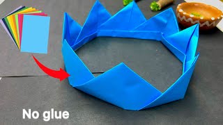 Easy Paper Crown from A4 Paper | No Glue, No Tape, Just Folding!