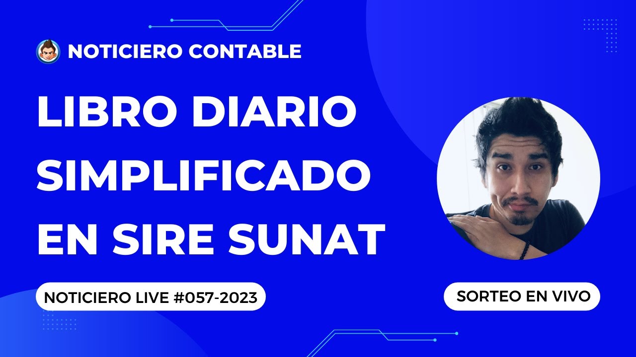 Libro Diario Simplificado en SIRE SUNAT | 