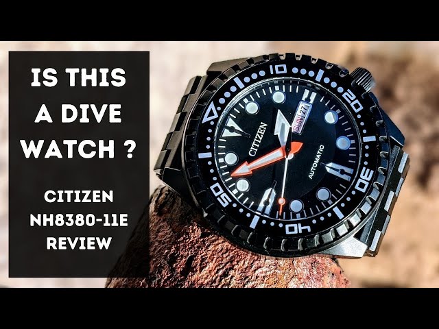 affordable review. YouTube style - NH8385-11EE dive Citizen watch