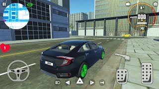 Honda Civic | Taxi Ride | City Car Driving Simulator - Android Gameplay #2 screenshot 1