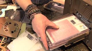 Scrap Time - CHA Winter 2013 - Tim Holtz at Sizzix - Texture Fades with Diffusers