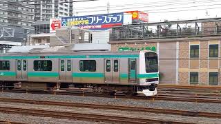 JR東日本E231系0番台マト110編成　金町通過　20240430 133209