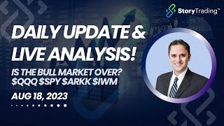 Daily Update & Live Analysis: Is the Bull Market Over $QQQ $SPY $ARKK $IWM