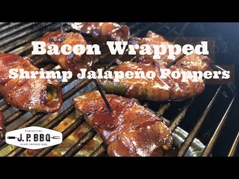 Bacon Wrapped Shrimp Jalapeño Poppers