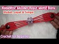 Konektor Masker Rajut Mudah, Cepat & Sederhana // Simple Crochet Face Mask Ear Saver // Merajut