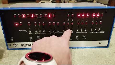 Altair 8800 - Serial I/O - Front Panel Programming Tutorial #4