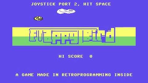 Flappybird C64 compiled-basic game