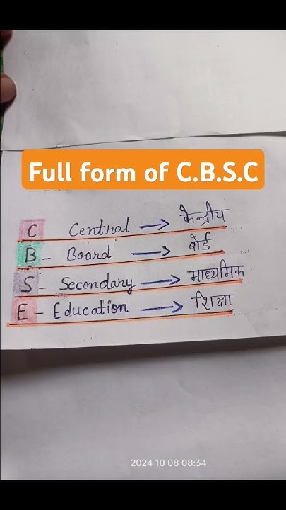 C.B.S.C full form board #full form of c.b.s.c #students #education ...