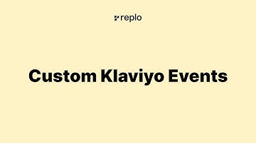 Custom Klaviyo Events