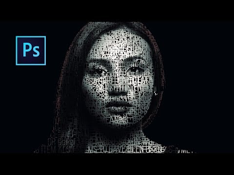 Photoshop Tutorial: How to Create Text Portrait (Typography)