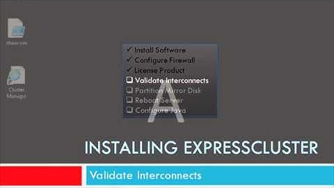 Installing NEC ExpressCluster
