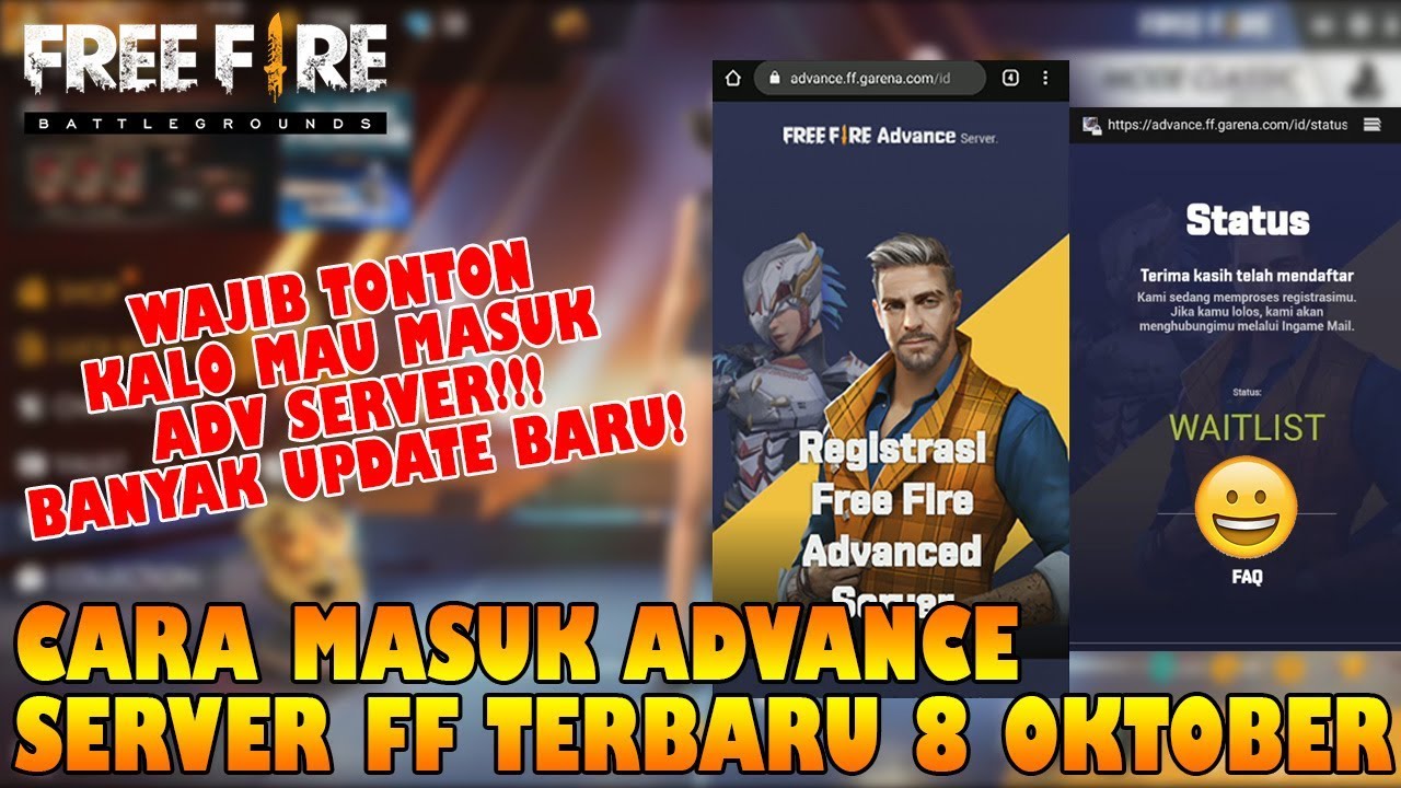 Auto Banyak Update Cara Masuk Advance Server Ff Terbaru 8 Oktober Free Fire