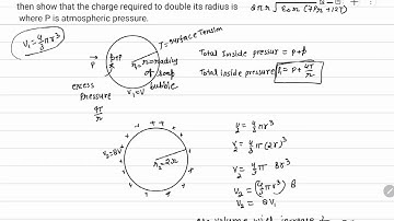 Ex. 29. If the radius and surface tension of a spherical soap bubble be 