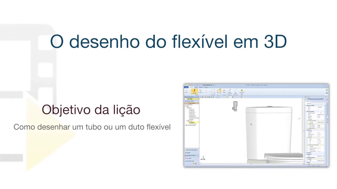 Vídeo Tutorial de Edificius MEP - O desenho do flexível em 3D - ACCA ...