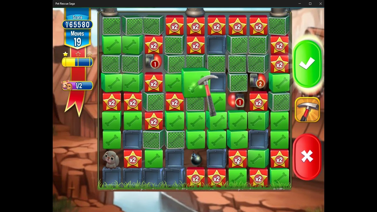 Pet Rescue Saga level 3998 no boosters