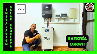 🌞INSTALACIÓN SOLAR desde CERO ⚡ (Parte 3) | MONTAJE BATERÍA SOLAR TEZEPOWER