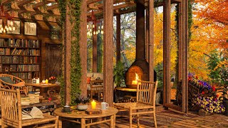 Cozy Vintage Backyard 🍂 Soothing Garden at Cafe Shop Bookstore - Jazz Muisc For Relaxing October by Jazzy Café 1,959 views 6 months ago 16 hours