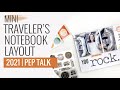 Traveler's Notebook Layout 2021 | DT Everyday Explorers Pep Talk