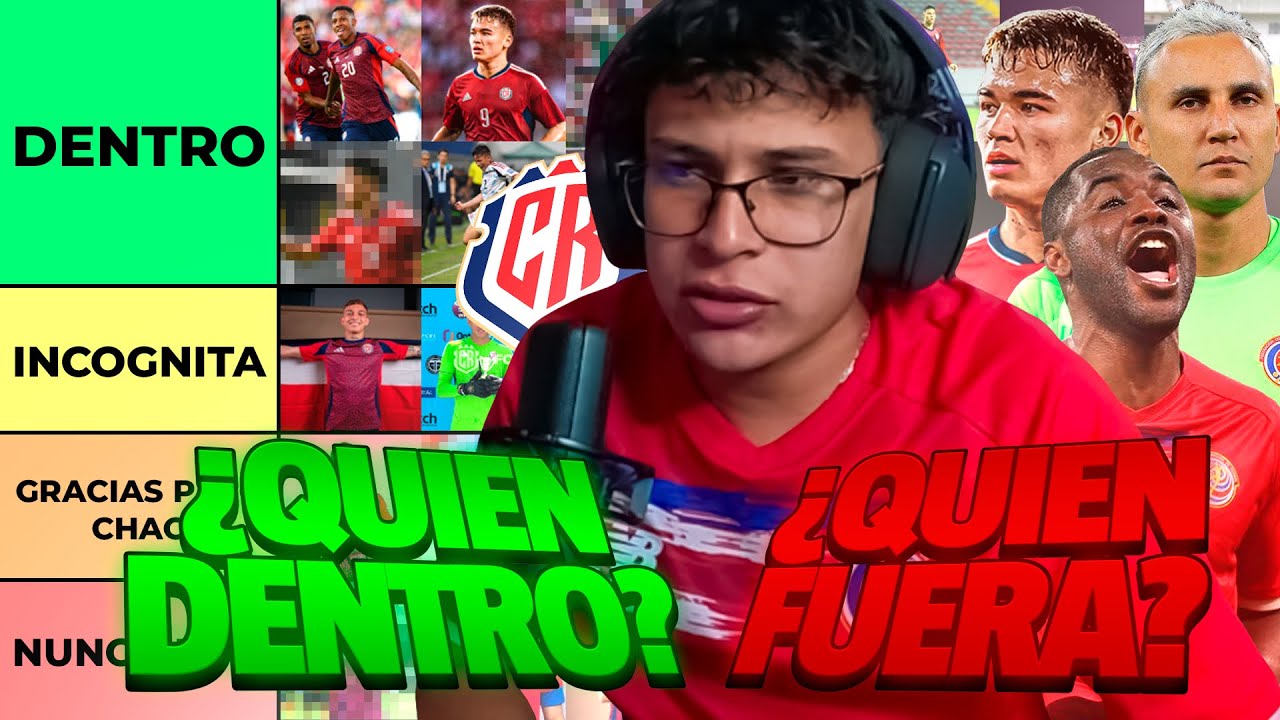 ¿QUIEN DEBE IRSE? ¿QUIÉN DEBE QUEDARSE? - TIERLIST COSTA RICA ELIMINATORIA MUNDIAL 2026
