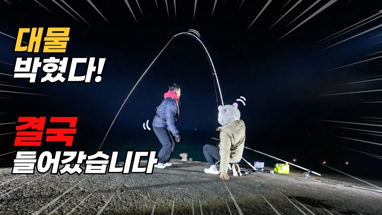 한 마리 15만 원?! 방파제 원투낚시 중 박혀버린 대물, 결국 잠수해서 꺼냈습니다 ㄷㄷ