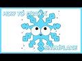 How to draw Christmas a Snowflake ,Drawing Coloring