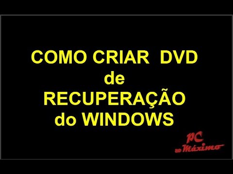 Vídeo: Como Fazer Uma Imagem De Disco De Recuperação