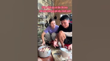 Chồng Việt dạy cô dâu Ukraina nấu món chân giò giả cầy, chuối xanh #codauukraina #ukraina #codau