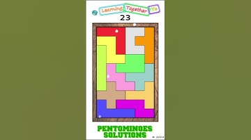 #Shorts Pentominoes Math Puzzle. Solution #23. Math Challenge