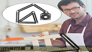 Aluminum alloy multi-function six-fold ruler angle finder universal angler ruler metal Drill Guide