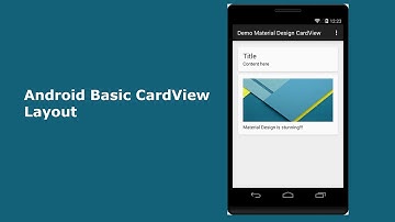 Android Basic CardView Layout